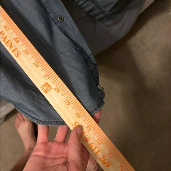 Men’s Large Solaris Longsleeve Jean Jacket NWOT 100% Cotton Blue Double Pockets - Picture 6 of 16